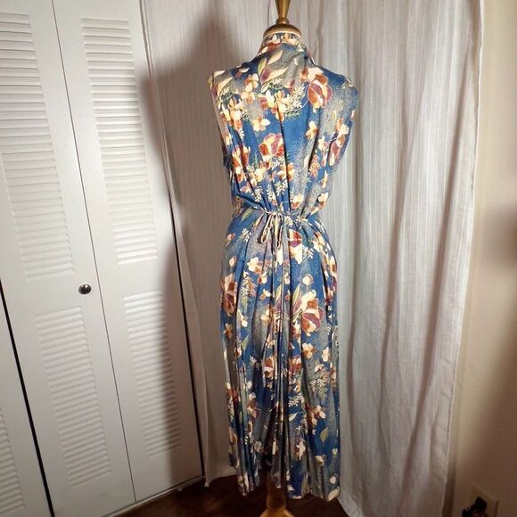 Bentley | Women’s | Dresses | M | Vintage Floral Abstract Button Down Maxi Dress - Picture 5 of 6